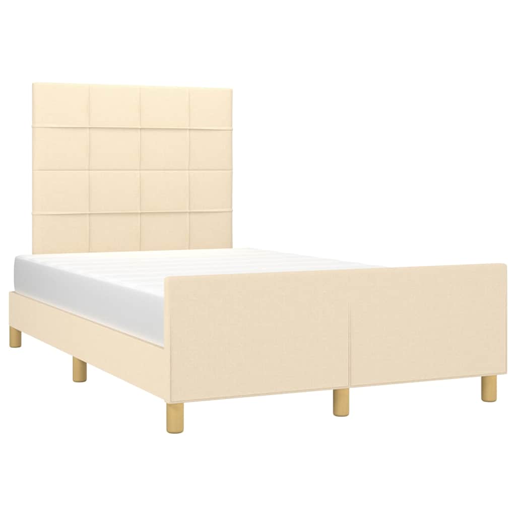 Giroletto senza Materasso Crema 120x200 cm Tessuto
