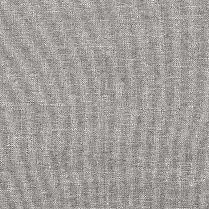 Giroletto con Testiera Grigio Chiaro 140x190 cm in Tessuto - homemem39