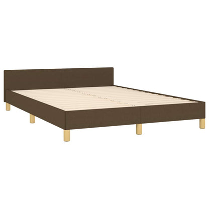 Giroletto senza Materasso Marrone Scuro 140x190 cm Tessuto
