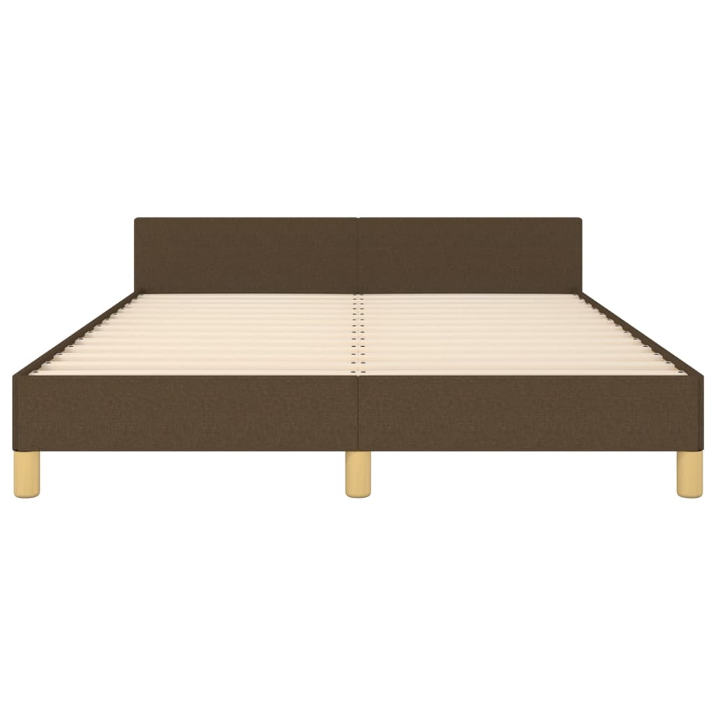 Giroletto senza Materasso Marrone Scuro 140x190 cm Tessuto | homemem39
