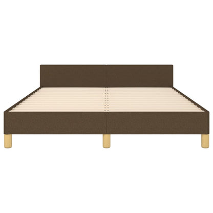 Giroletto senza Materasso Marrone Scuro 140x190 cm Tessuto | homemem39