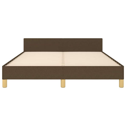Giroletto senza Materasso Marrone Scuro 140x190 cm Tessuto