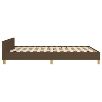 Giroletto senza Materasso Marrone Scuro 140x190 cm Tessuto | homemem39