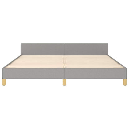 Giroletto senza Materasso Grigio Chiaro 160x200 cm Tessuto