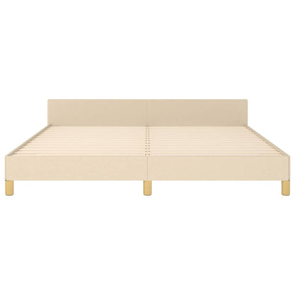 Giroletto senza Materasso Crema 160x200 cm in Tessuto