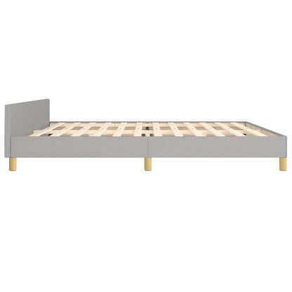 Giroletto senza Materasso Grigio Chiaro 200x200 cm Tessuto