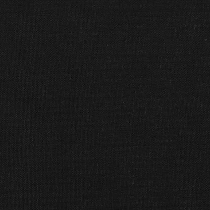 Giroletto con Testiera Nero 80x200 cm in Tessuto