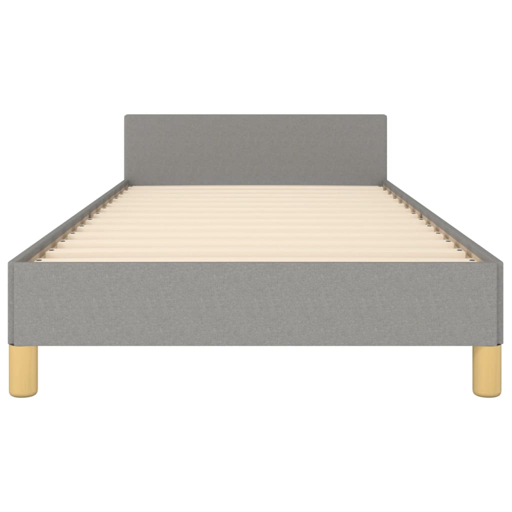 Giroletto senza Materasso Grigio Chiaro 90x190 cm Tessuto | homemem39