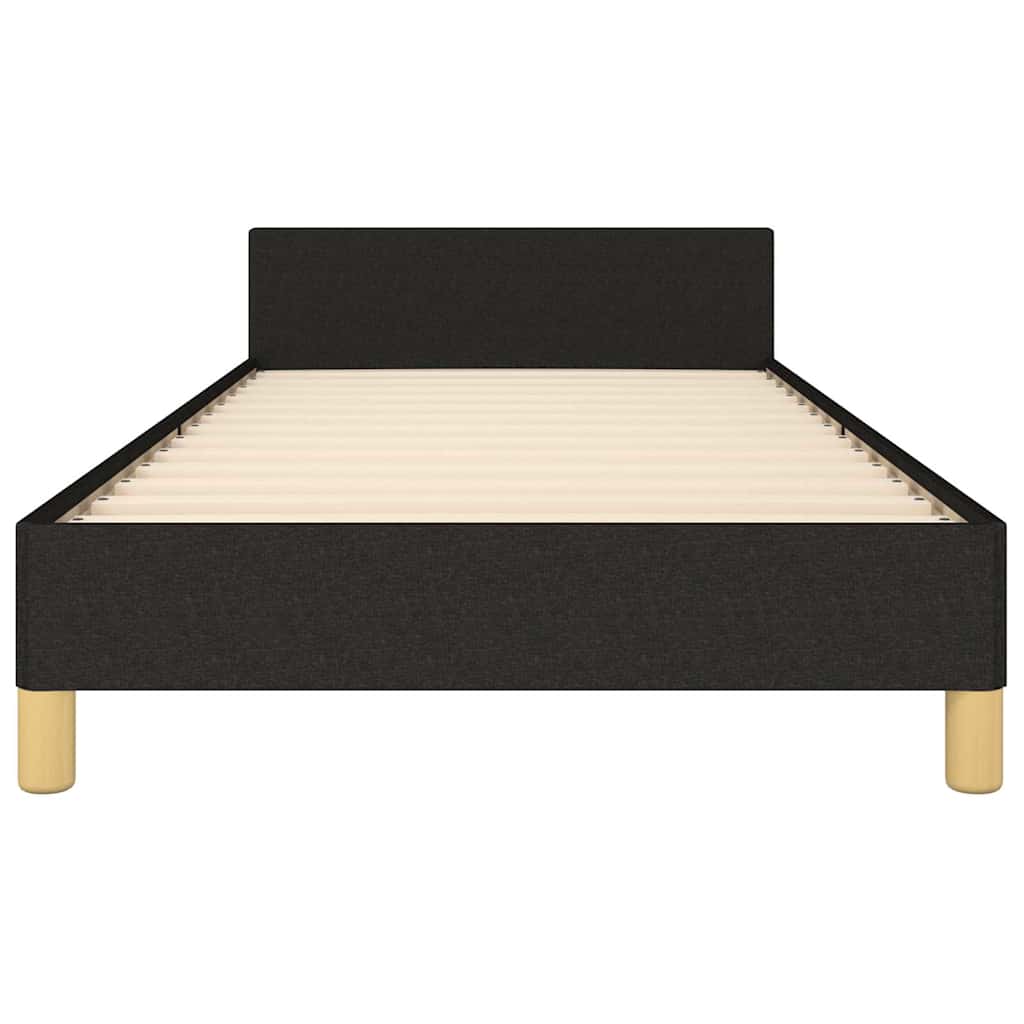 Giroletto senza Materasso Nero 90x190 cm in Tessuto