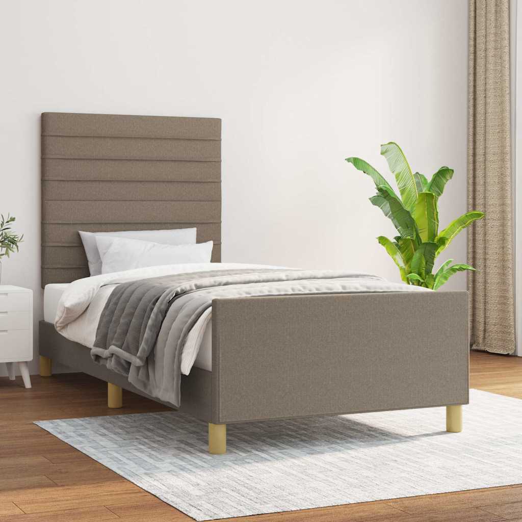 Giroletto senza Materasso Tortora 90x190 cm Tessuto
