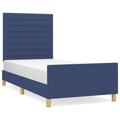 Giroletto senza Materasso Blu 90x190 cm in Tessuto