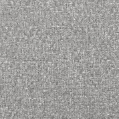 Giroletto con Testiera Grigio Chiaro 90x200 cm in Tessuto - homemem39