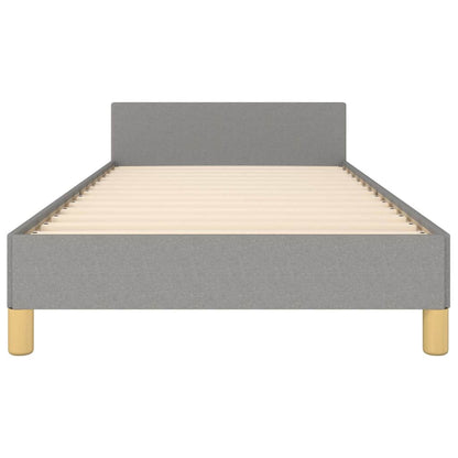 Giroletto senza Materasso Grigio Chiaro 100x200 cm Tessuto
