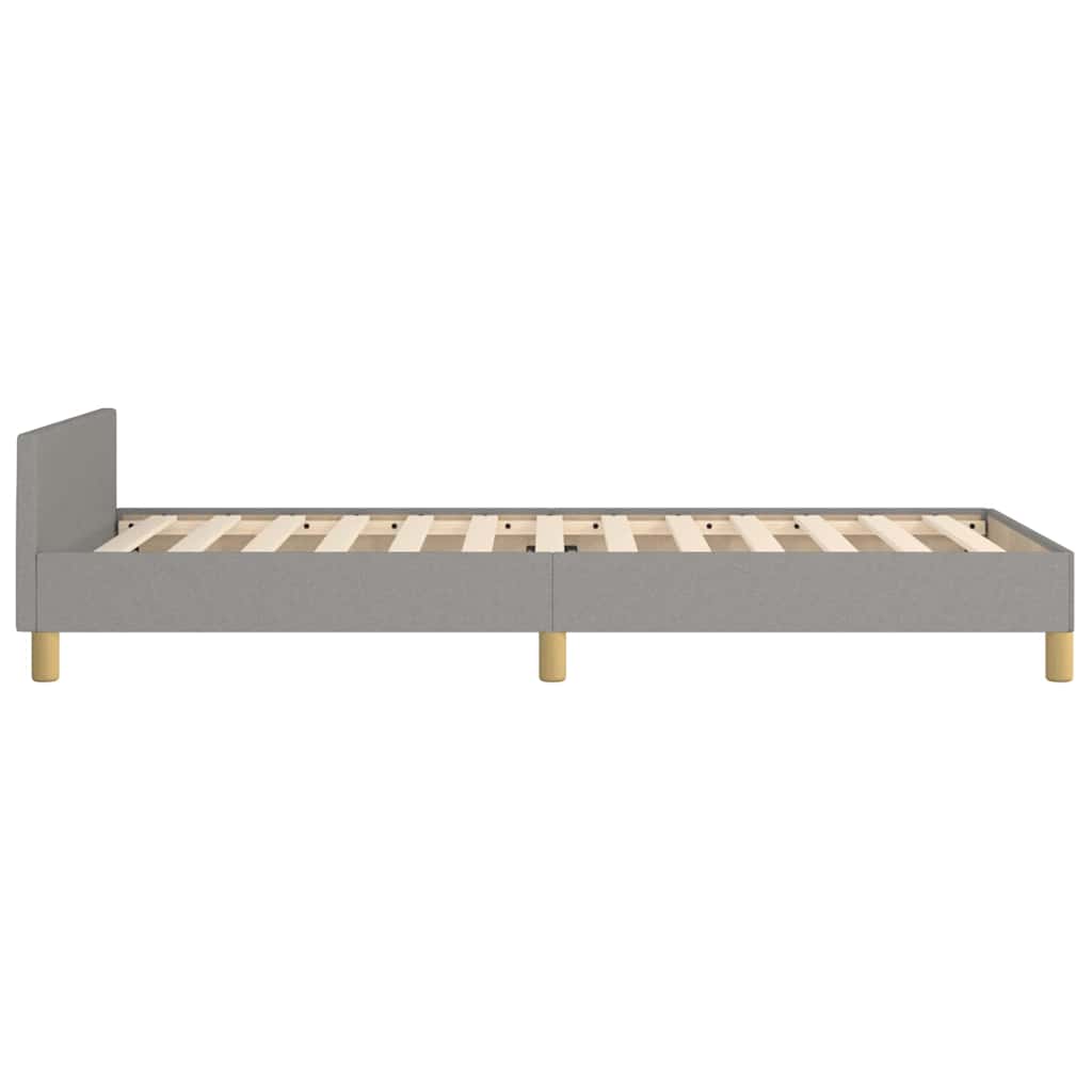 Giroletto senza Materasso Grigio Chiaro 100x200 cm Tessuto