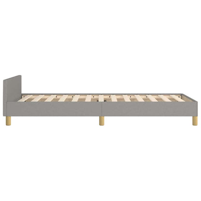 Giroletto senza Materasso Grigio Chiaro 100x200 cm Tessuto
