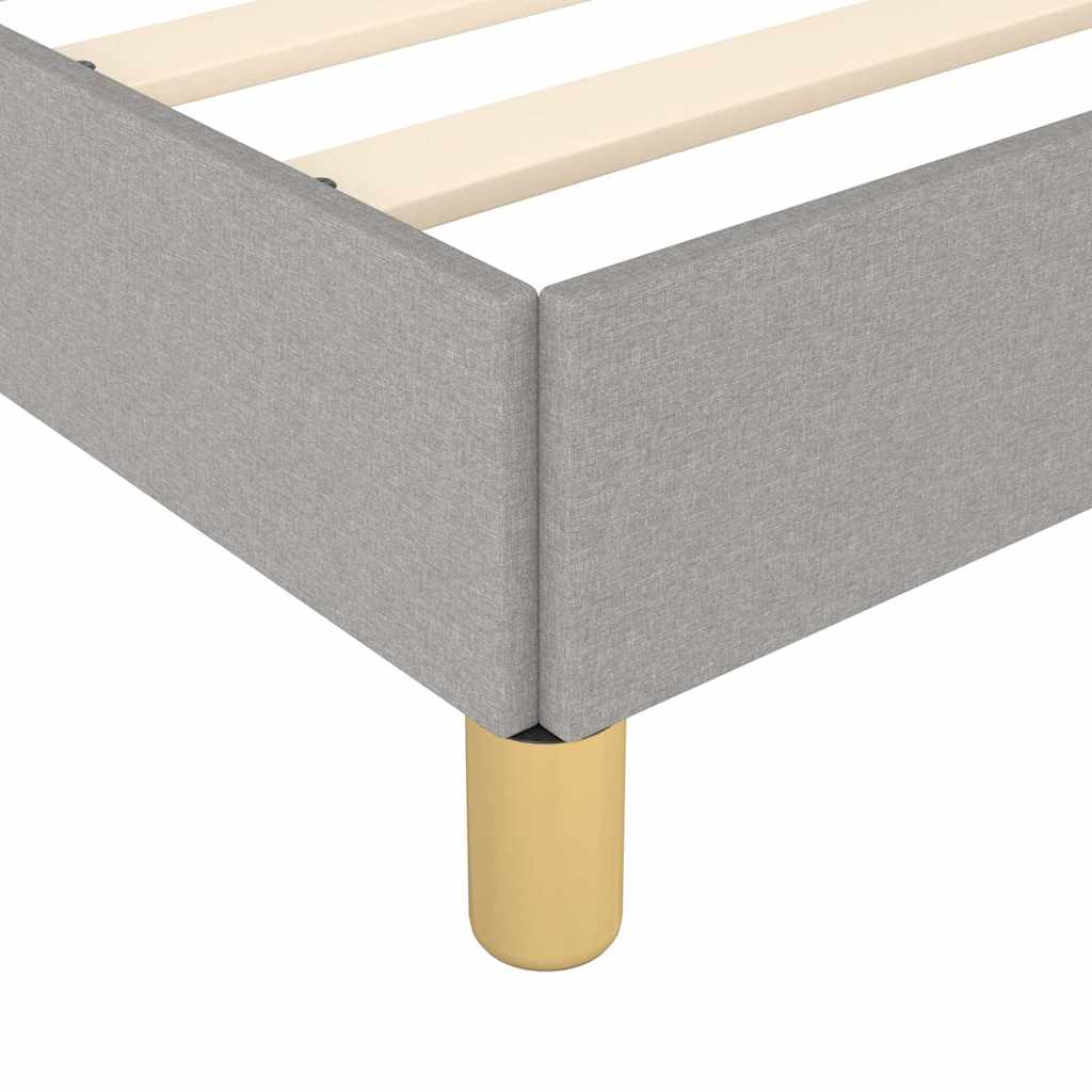 Giroletto senza Materasso Grigio Chiaro 100x200 cm Tessuto