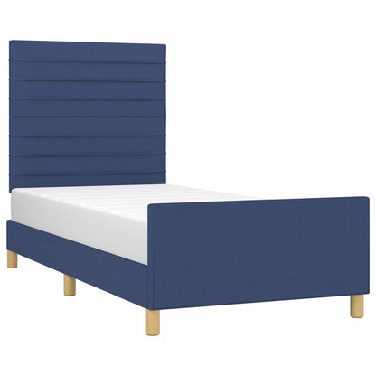 Giroletto senza Materasso Blu 100x200 cm in Tessuto