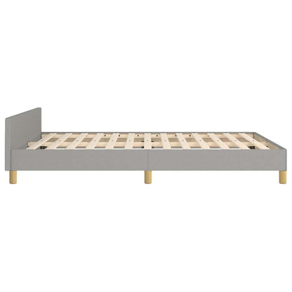 Giroletto senza Materasso Grigio Chiaro 140x200 cm Tessuto