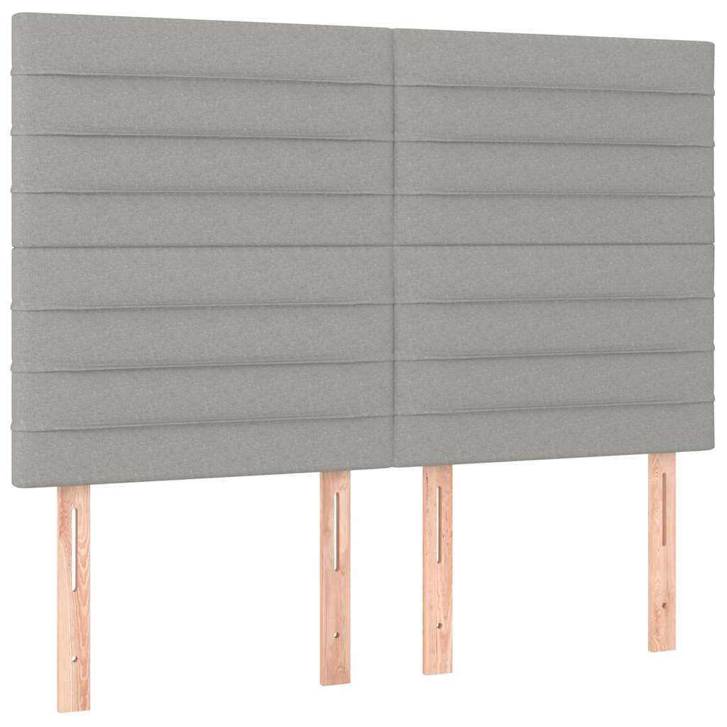 Giroletto senza Materasso Grigio Chiaro 140x200 cm Tessuto
