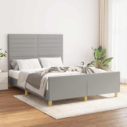 Giroletto senza Materasso Grigio Chiaro 140x200 cm Tessuto