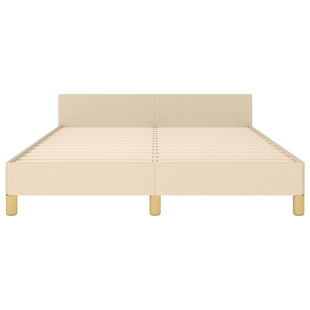 Giroletto senza Materasso Crema 140x200 cm in Tessuto