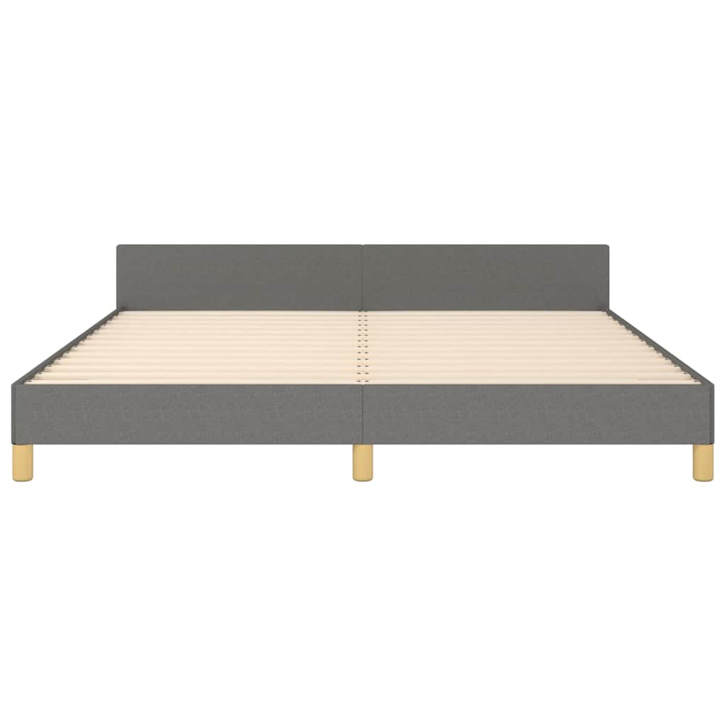 Giroletto senza Materasso Grigio Scuro 160x200 cm Tessuto