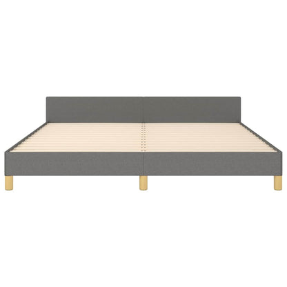 Giroletto senza Materasso Grigio Scuro 160x200 cm Tessuto
