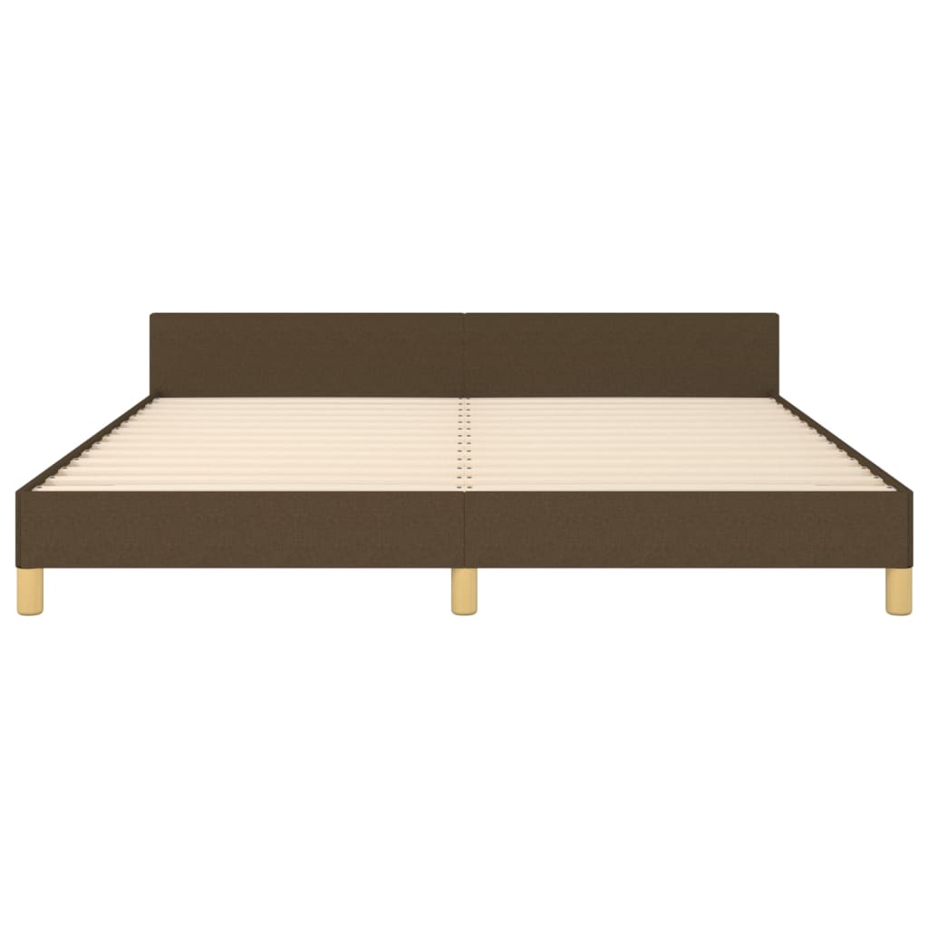 Giroletto senza Materasso Marrone Scuro 180x200 cm Tessuto | homemem39