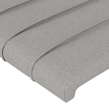 Giroletto senza Materasso Grigio Chiaro 200x200 cm Tessuto - homemem39