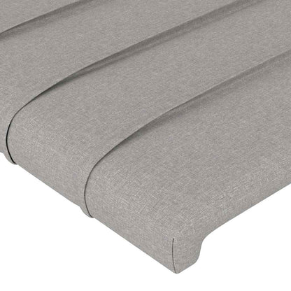Giroletto senza Materasso Grigio Chiaro 200x200 cm Tessuto