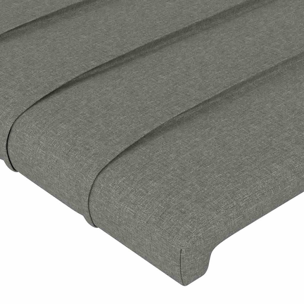 Giroletto senza Materasso Grigio Scuro 200x200 cm Tessuto