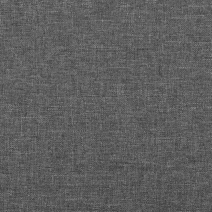 Giroletto con Testiera Grigio Scuro 200x200 cm in Tessuto - homemem39