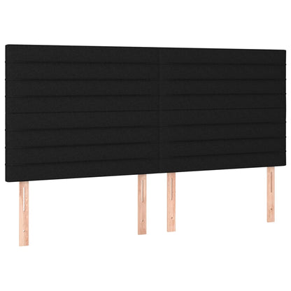 Giroletto senza Materasso Nero 200x200 cm in Tessuto - homemem39