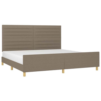 Giroletto senza Materasso Tortora 200x200 cm in Tessuto