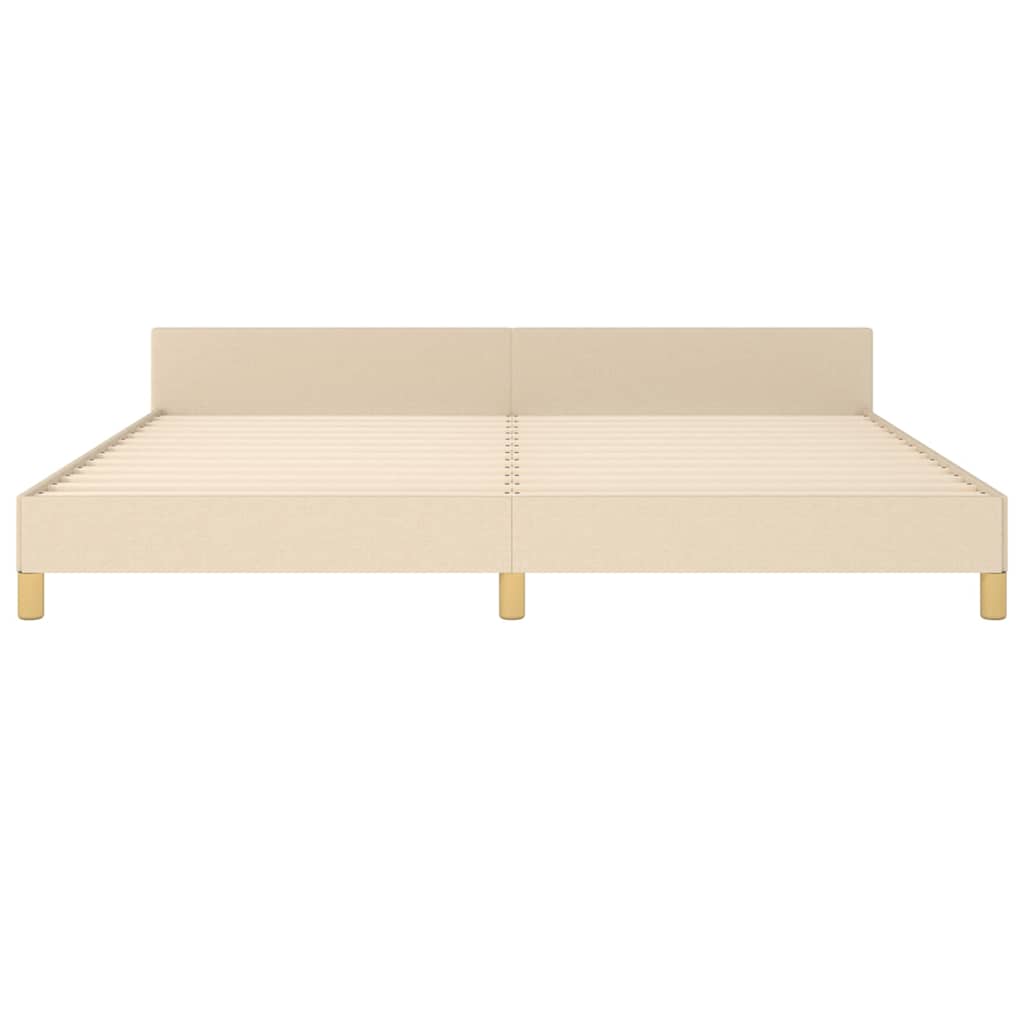 Giroletto senza Materasso Crema 200x200 cm in Tessuto