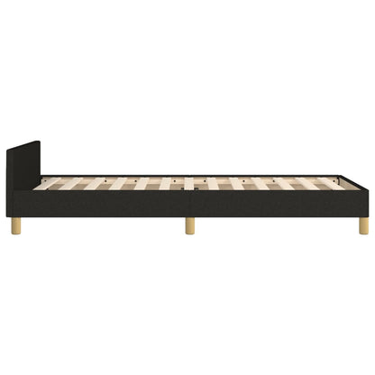 Bed frame with Black Headboard 80x200 cm in Fabric