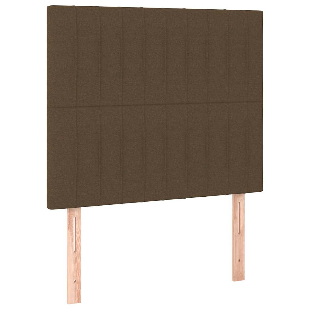 Giroletto senza Materasso Marrone Scuro 80x200 cm Tessuto