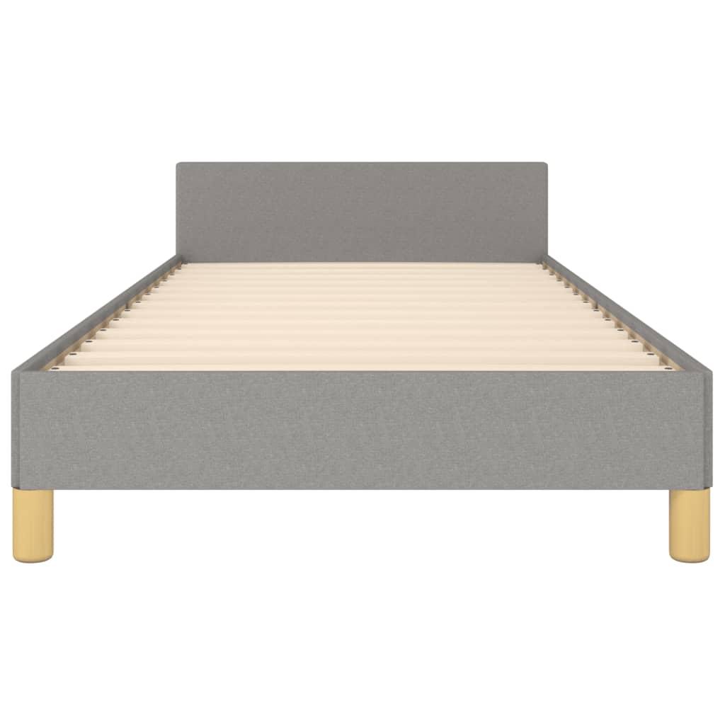 Giroletto senza Materasso Grigio Chiaro 90x190 cm Tessuto | homemem39