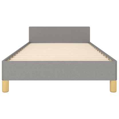 Giroletto senza Materasso Grigio Chiaro 90x190 cm Tessuto | homemem39