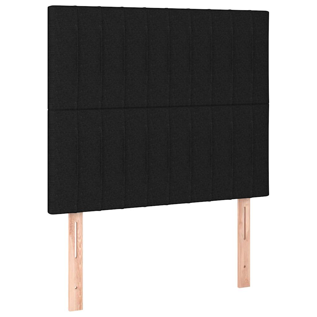 Giroletto senza Materasso Nero 90x190 cm in Tessuto