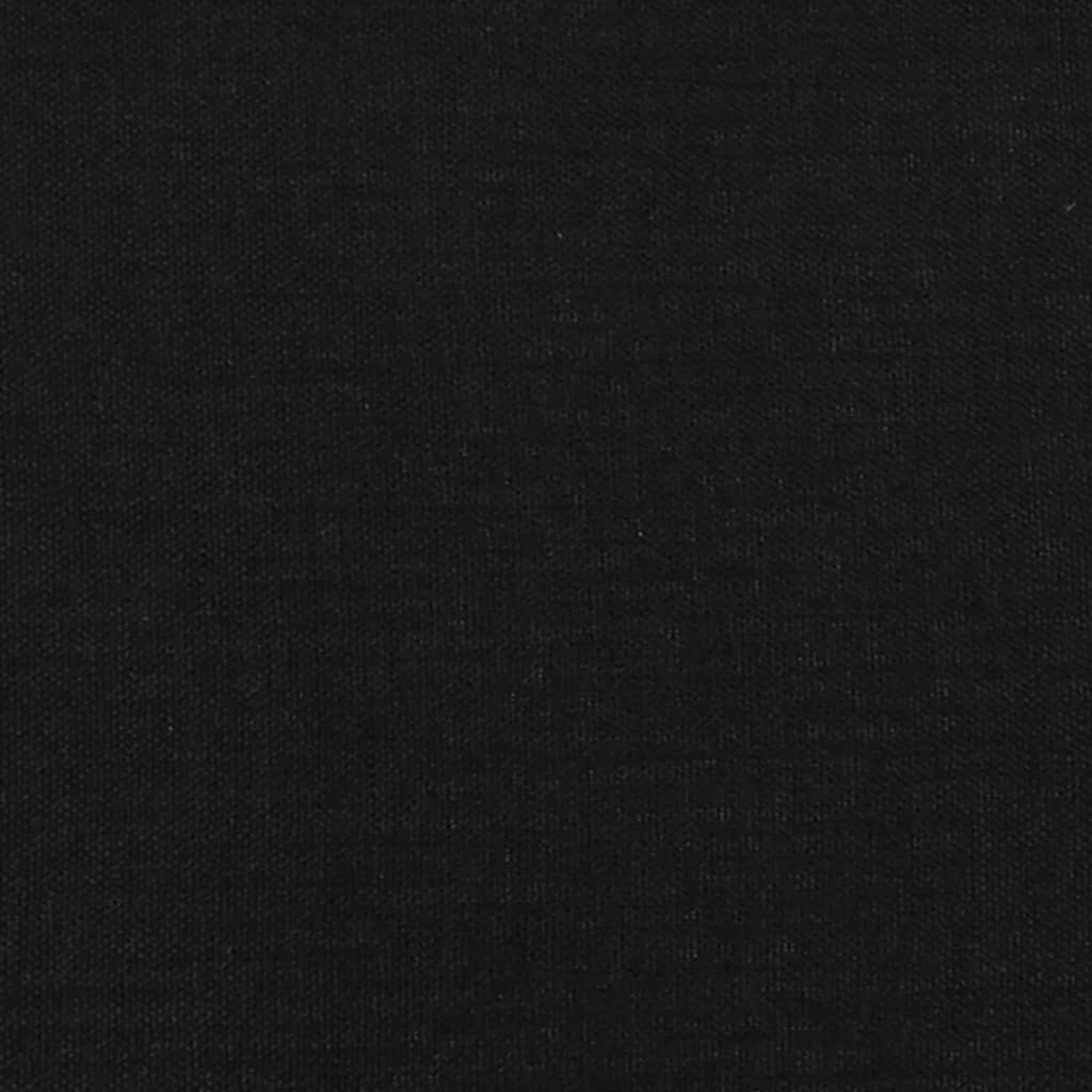 Bedframe with Black Headboard 90x200 cm in Fabric