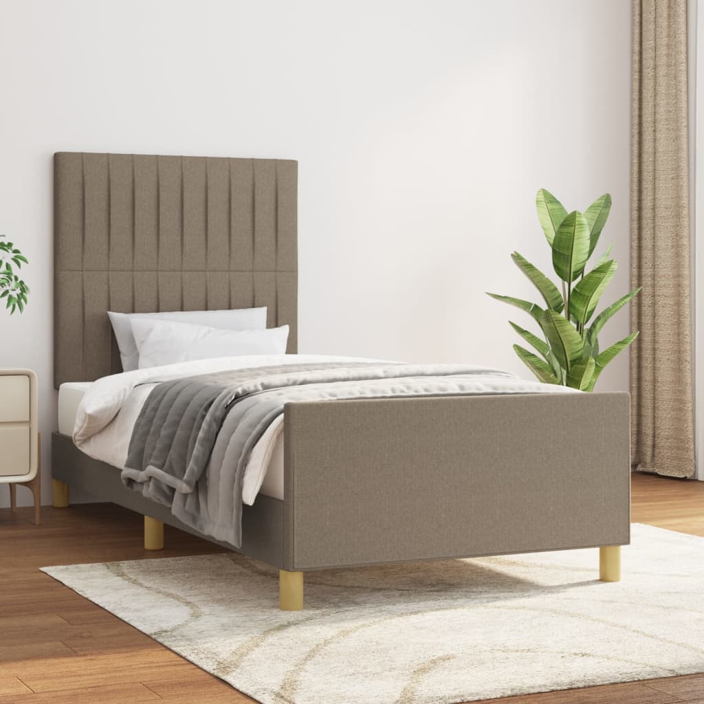 Giroletto senza Materasso Tortora 100x200 cm in Tessuto | homemem39