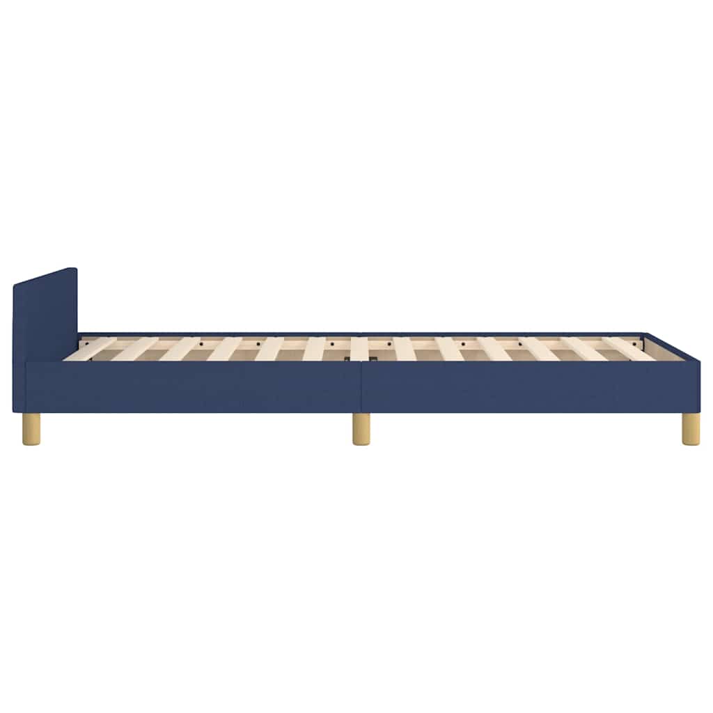 Giroletto senza Materasso Blu 100x200 cm in Tessuto