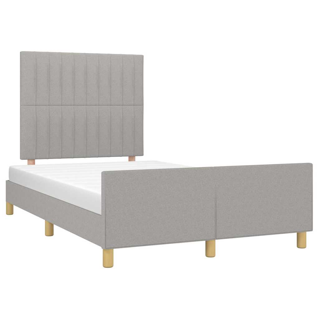 Giroletto senza Materasso Grigio Chiaro 120x200 cm Tessuto