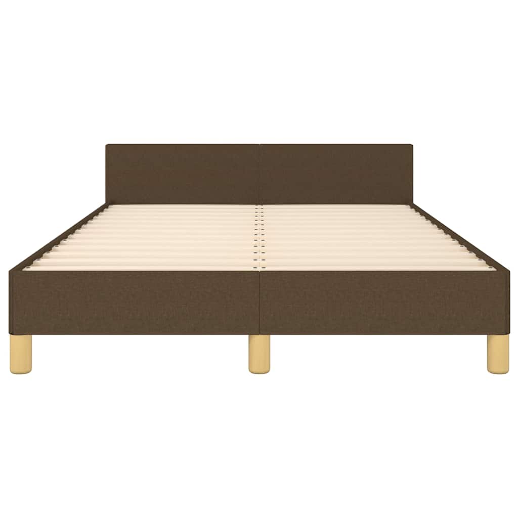 Giroletto senza Materasso Marrone Scuro 120x200 cm Tessuto