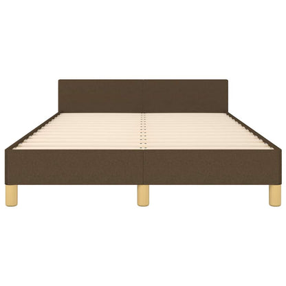 Giroletto senza Materasso Marrone Scuro 120x200 cm Tessuto