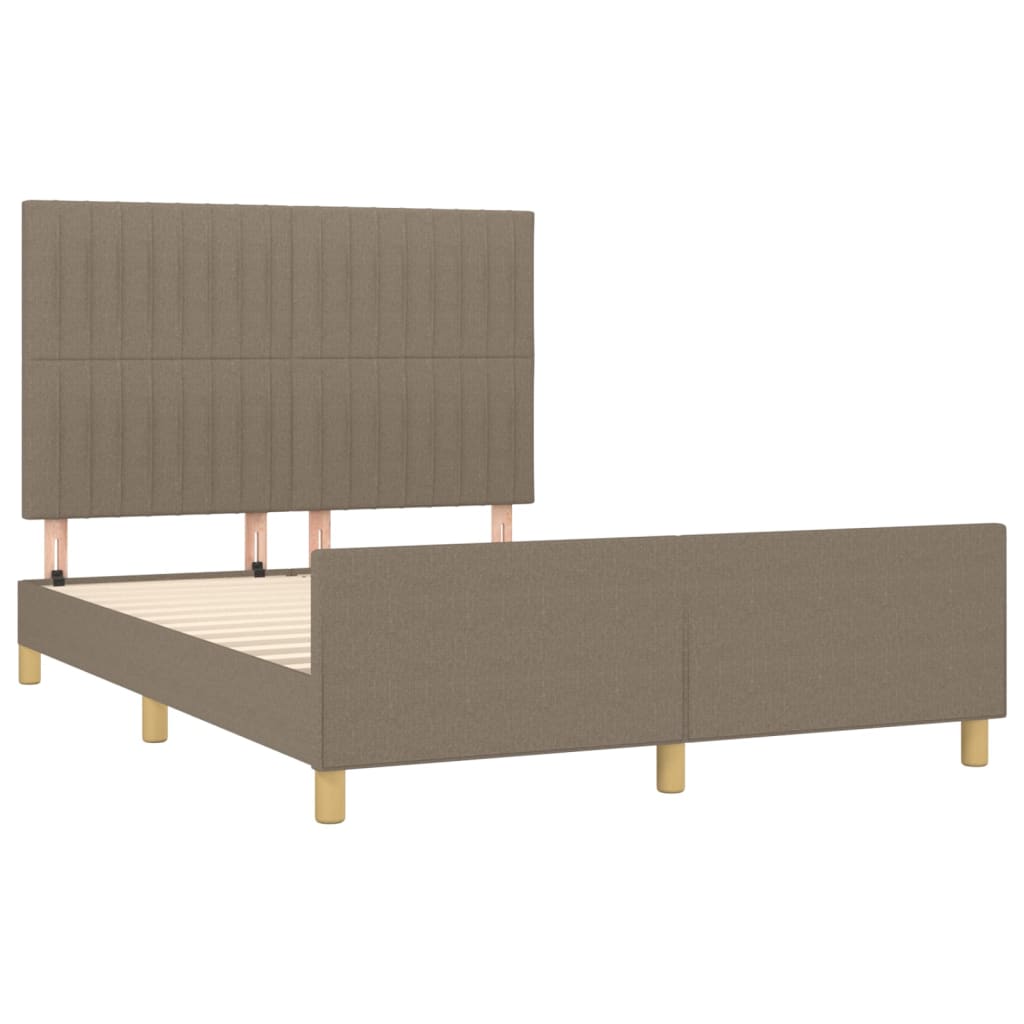 Dove Gray Bed Frame 140x200 cm in Fabric