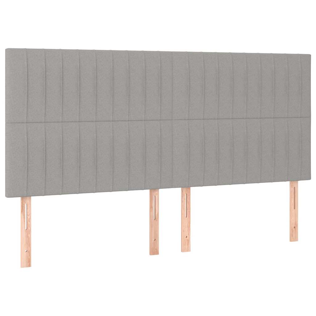 Giroletto senza Materasso Grigio Chiaro 160x200 cm Tessuto