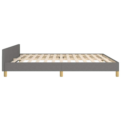 Giroletto senza Materasso Grigio Scuro 180x200 cm Tessuto
