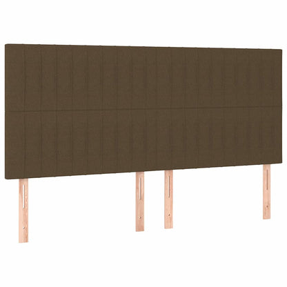 Giroletto senza Materasso Marrone Scuro 180x200 cm Tessuto